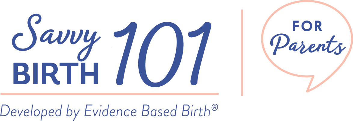 Logo: Savvy Birth 101 For Parents, Developed by Evidence Based Birth®