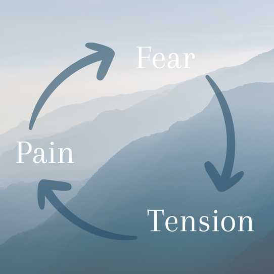 The Fear-Tension-Pain cycle is one of the central concepts taught in Navigating Your Unmedicated Hospital Birth